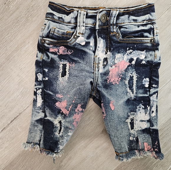 EVOLUTION IN DESIGN Painted Kids Jeans - Picture 1 of 4
